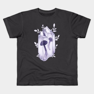 Crystal Mushrooms Kids T-Shirt